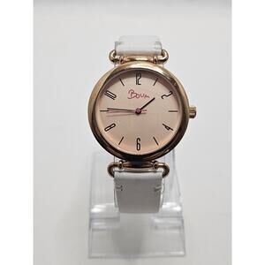 Ladies Boum Lumiere (Light) French Quartz Dial White Band New Battery
